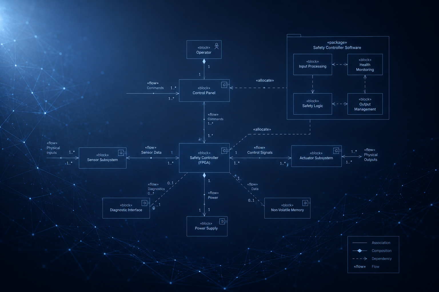 Architekturdiagramm eines Embedded Systems